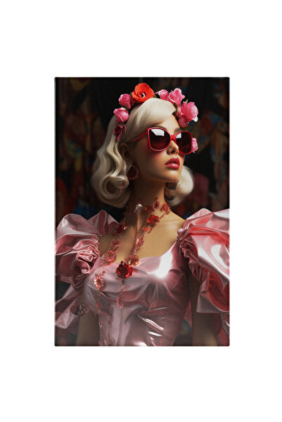 StoryGift Romania Tablou Canvas 90 x 60CM Portret elegant, cu par scurt Costu...