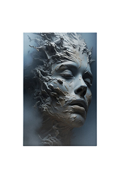 StoryGift Romania Tablou Canvas: Portretul Unei Femei Cu Vopsea Pe Fata - Cle...