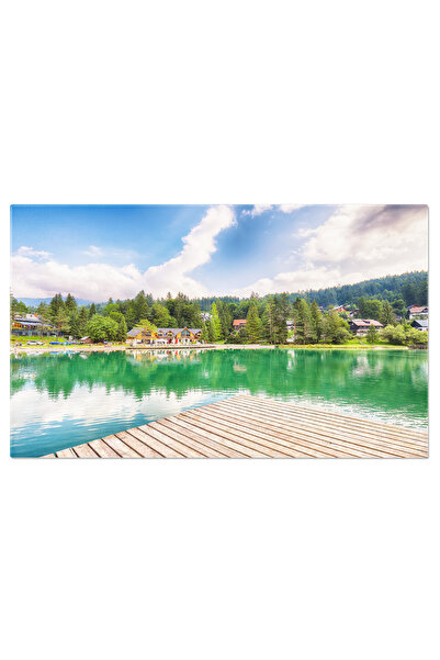 StoryGift Romania Tablou Canvas Peisaj Incredibil Pe Lacul Jasna, Cu Peisaje ...