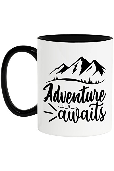 StoryGift Romania Cana cu peisaj montan si mesajul "Adventure awaits" - avent...