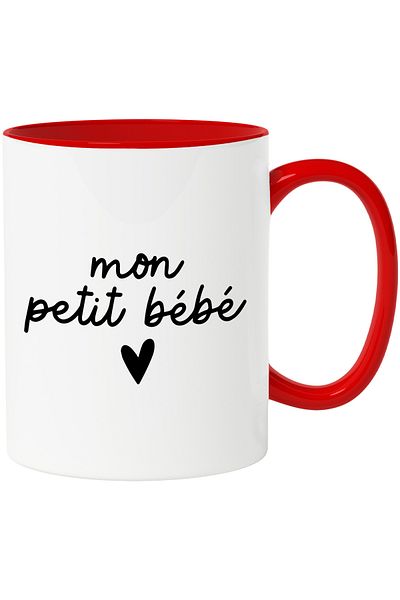StoryGift Romania Mug With Text My Little Baby, Children, Parents, Family, Ceramic, 330ml, with Hands, With, STG