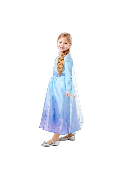 Disney Costum Deluxe Elsa pentru fete, Regatul de gheata 2 140 cm 9-10 ani