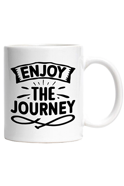StoryGift Romania Mug with the text in English "Enjoy your journey" - enjoy your journey with Ma, Cu, STG