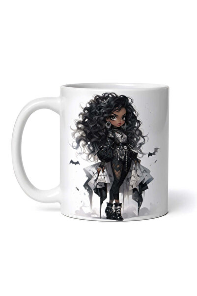 OEM Cană albă personalizată, Păpușa Demon Devon, INOVATIX®. 330ml