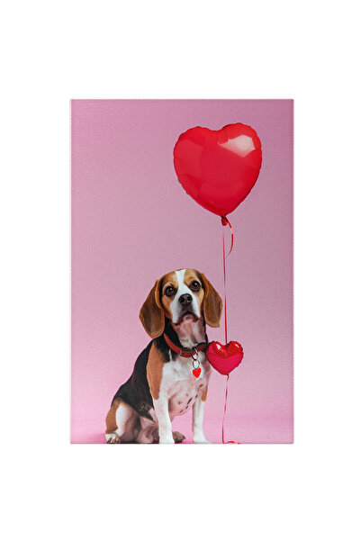 StoryGift Romania Tablou Canvas Dragostea Plutește În Aer Pentru Câinele Beag...