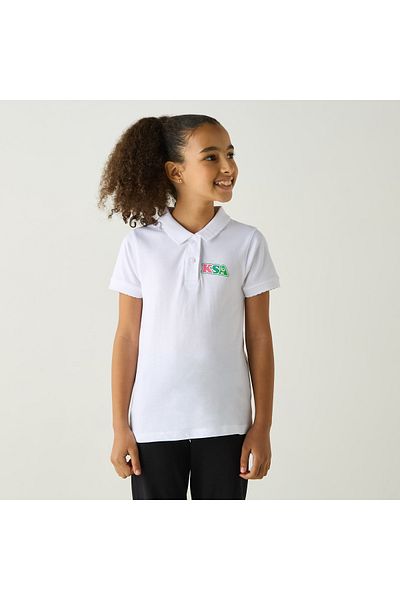 Juniors Ksa National Day Print Polo T-Shirt With Short Sleeves