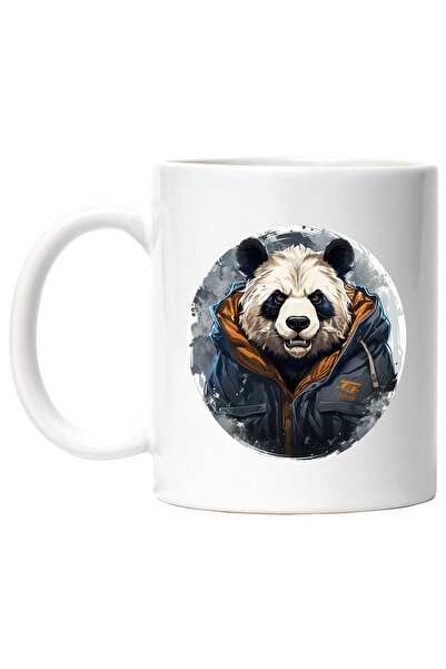 StoryGift Romania Cana Cu Urs Panda, Geaca, Iarna, Fantasy, Blana, Animal, Mu...