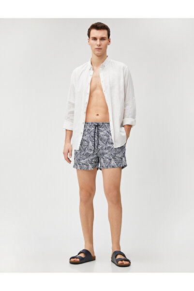 Koton Плувни къси панталони с щампа на талията с джоб