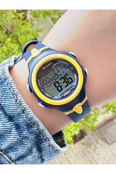 Ferrucci Jaga Chronometer Yellow Detailed Navy Blue Silicone Cord Watch