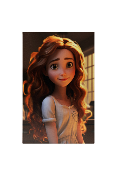 StoryGift Romania Tablou Canvas: Printesa Disney Cu Ochii Verzi Si Chipul Bla...