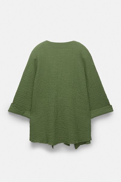 Pull & Bear Rustic blouse with front knot