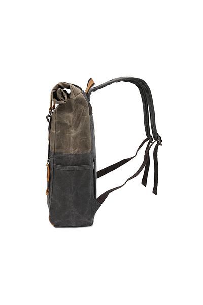 JOLAR. Canvas backpack, for travel, hiking, laptop compartment, waterproof, unisex, JOLAR.