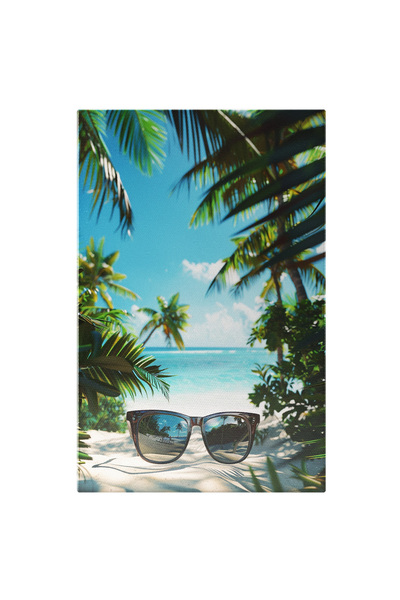 StoryGift Romania Tablou Canvas Reflexiile Din Ochelarii De Soare De Pe Nisip...