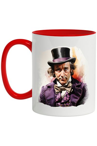 StoryGift Romania Mug With Willy Wonka, Character, Gene Wilder, Joben, Multicolor 330 ml, Ceramic c, With,STG