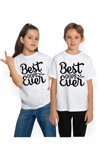StoryGift Romania Tricou Copii cu textul in engleza "Best oops ever" - cea mai tare "greseala" dintotde,STG