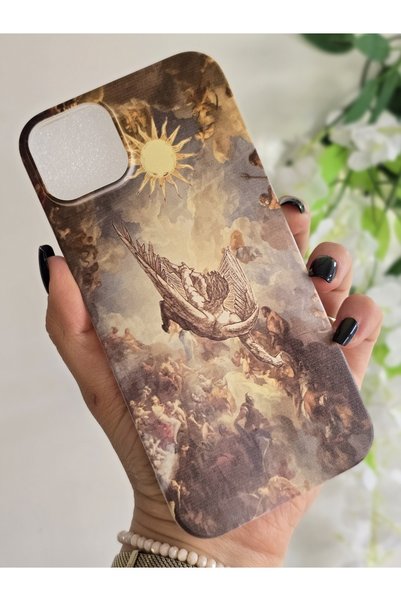Magic Ring Iphone 14 PLUS / 15 PLUS Uyumlu Sanatsal Desenli Şeffaf Telefon Kı...