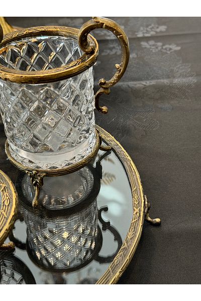 Santara Avangarde Crystal Antique 4 Piece Glass Bathroom Set