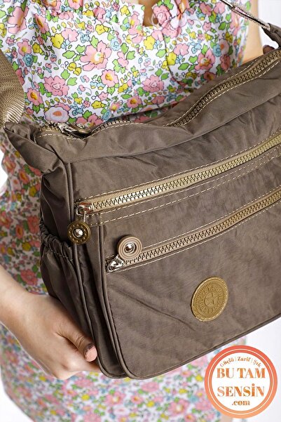 Bu Tam Sensin Vizon Kadın Su Geçirmez Krinkıl Kumaşlı 4 Bölmeli Yanları Lasti...