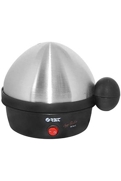 Orbit 7 Piece Egg Boiler - SS, Black & Silver