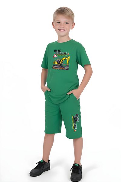 FYK KİDS Boys 3 Pcs Set T-Shirt-Capry Suits