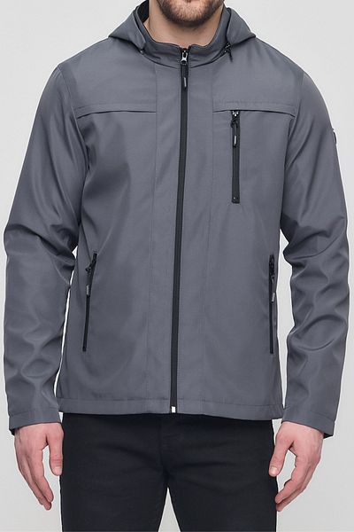 CIVILTIPOLO Men's Cotton Polyester Blended Water and Wind Proof Removable Hooded Summer Coat