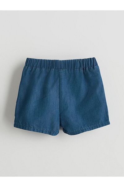 LC Waikiki Girl's Jeans Shorts with Elastic Waist