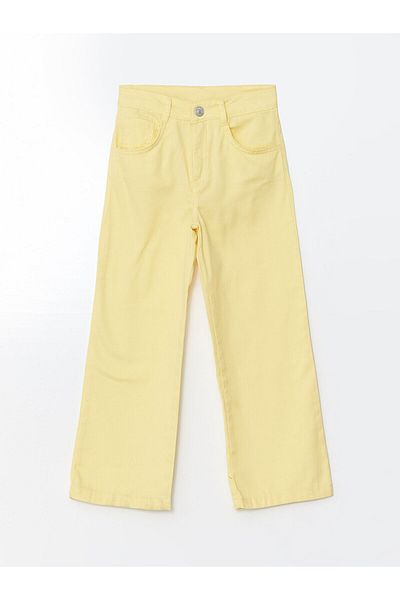 LC Waikiki Girl's Jeans Pants with Adjustable Elastic Waist