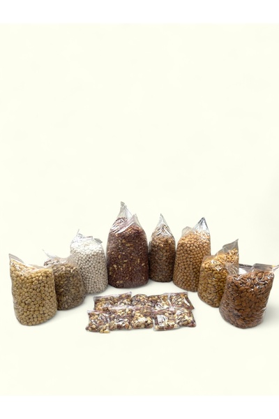 Lüks Düğün Paketi 14 Kg Yer Fıstığı Leblebi Karışık Kuruyemiş + 200 Adet Hedi...