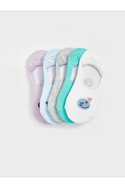 LC Waikiki Patterned Girl's Ballerina Socks Pack of 5