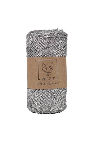Ritzz Κομφετί Glitter Πολυεστερικό Σχοινί Μακραμέ Ασημί