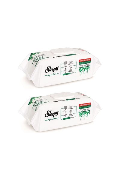 Sleepy Surface Cleaning Towel 100 Pieces White Soap 200 Pieces