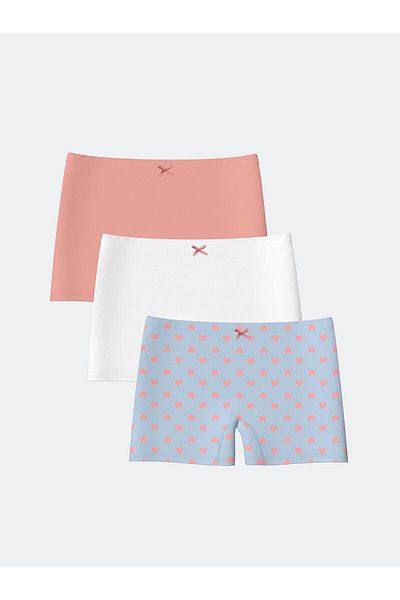 LC Waikiki Boxer για κορίτσια με στάμπα 3 τεμαχίων