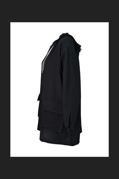 Biriz Moda Summer Hooded Cap -Black