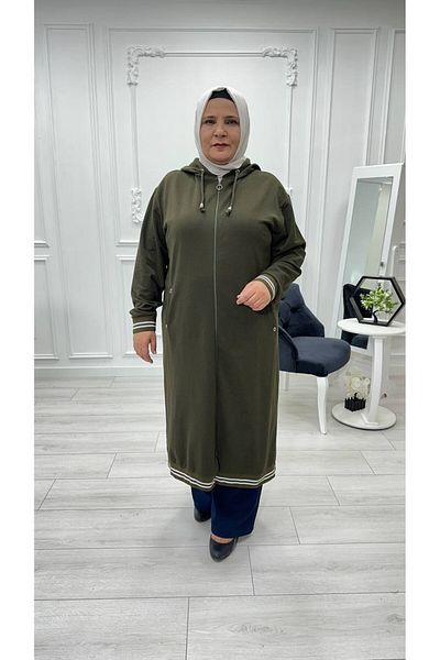 Sevda Kılınç Large Size Long Ribbed Wear