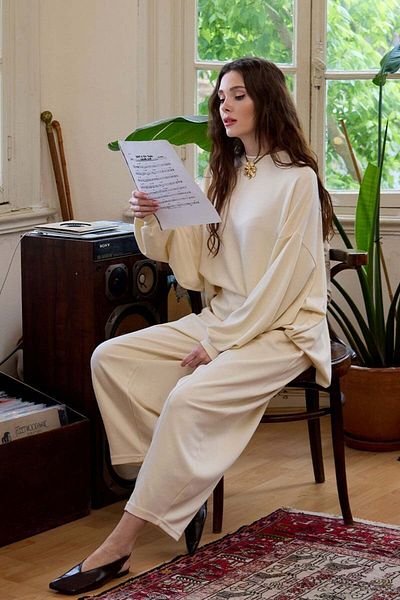 Ceylan Otantik Cream Shalwar Set