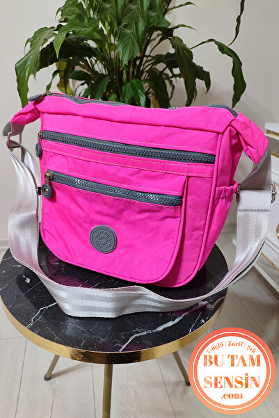 Bu Tam Sensin Fuşya Kadın Su Geçirmez Krinkıl Kumaşlı 4 Bölmeli Yanları Lasti...