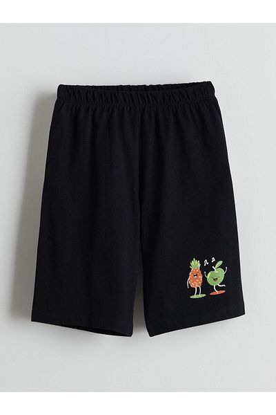 LC Waikiki Printed Boys' Shorts with Elastic Waist