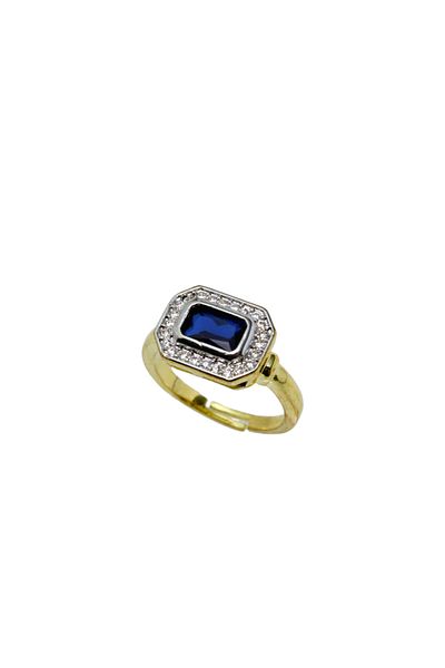 Glowy&Co. Noir Frame Gold Tarnish Stainless Steel Pinky Ring