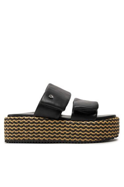BLAUER blue women's espadrilles S4OPAL02/RAF black