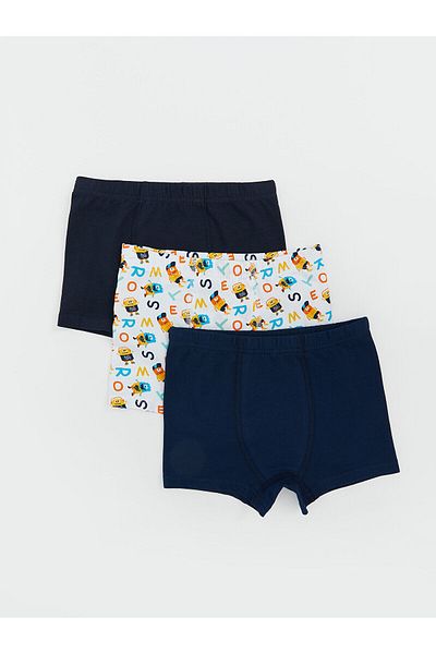 LC Waikiki Basic Cotton Boy's Boxer Set of 3