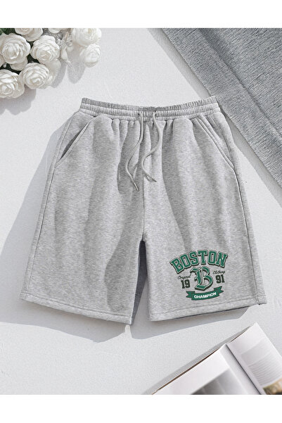 De Carte BOSTON 91 Champion Printed Άνετα Εποχιακά Unisex Σορτς Βερμούδες