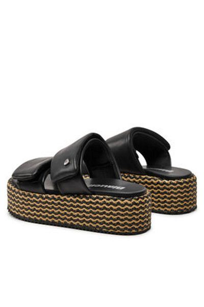 BLAUER blue women's espadrilles S4OPAL02/RAF black