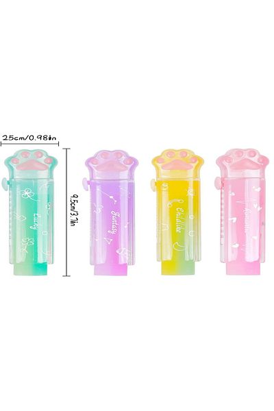 BABUN Extendable Push Pull Paw Girl Boy Children Junior School Lesson Eraser (Random Color)