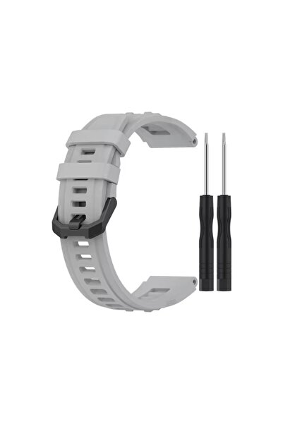 Dmay Amazfit T- Rex Ultra Uyumlu Tokalı Silikon Kordon Kayış+Ikili Tornavida