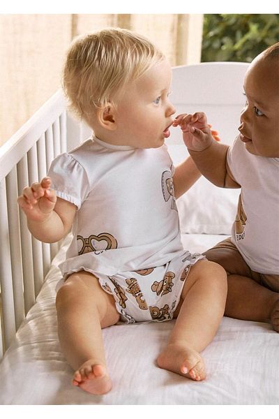 MAYORAL Baby Girl Printed T-Shirt Shorts Set White 1256