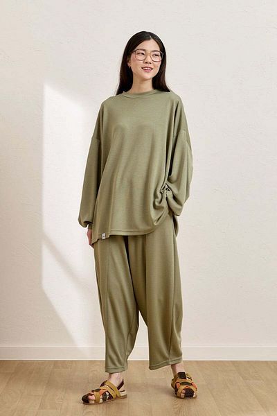Ceylan Otantik Çağla Shalwar Set