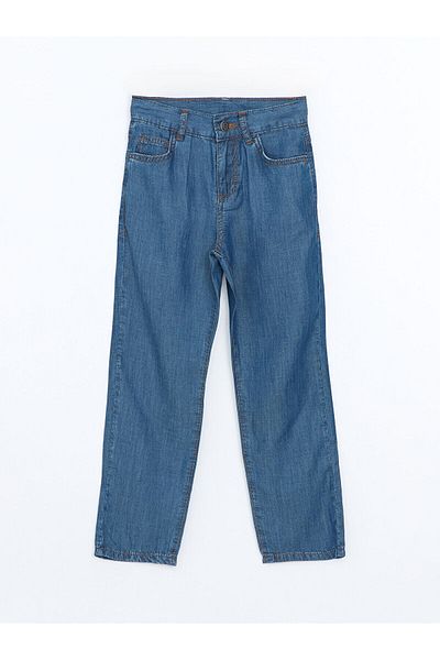 LC Waikiki Pantaloni de jeans pentru băieți cu talie elastică reglabilă
