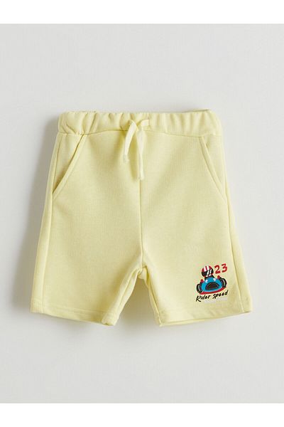 LC Waikiki Printed Boys' Shorts with Elastic Waist