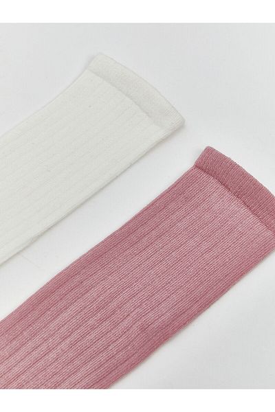 LC Waikiki Basic Girl's Knee Socks 2-Piece
