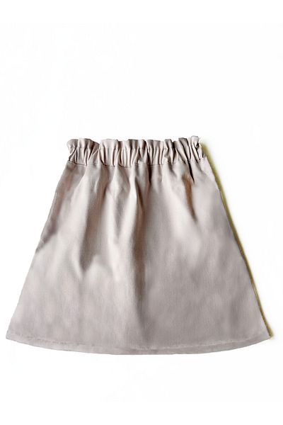 FREYA MODA Children's Elastic Waist Gabardine Skirt